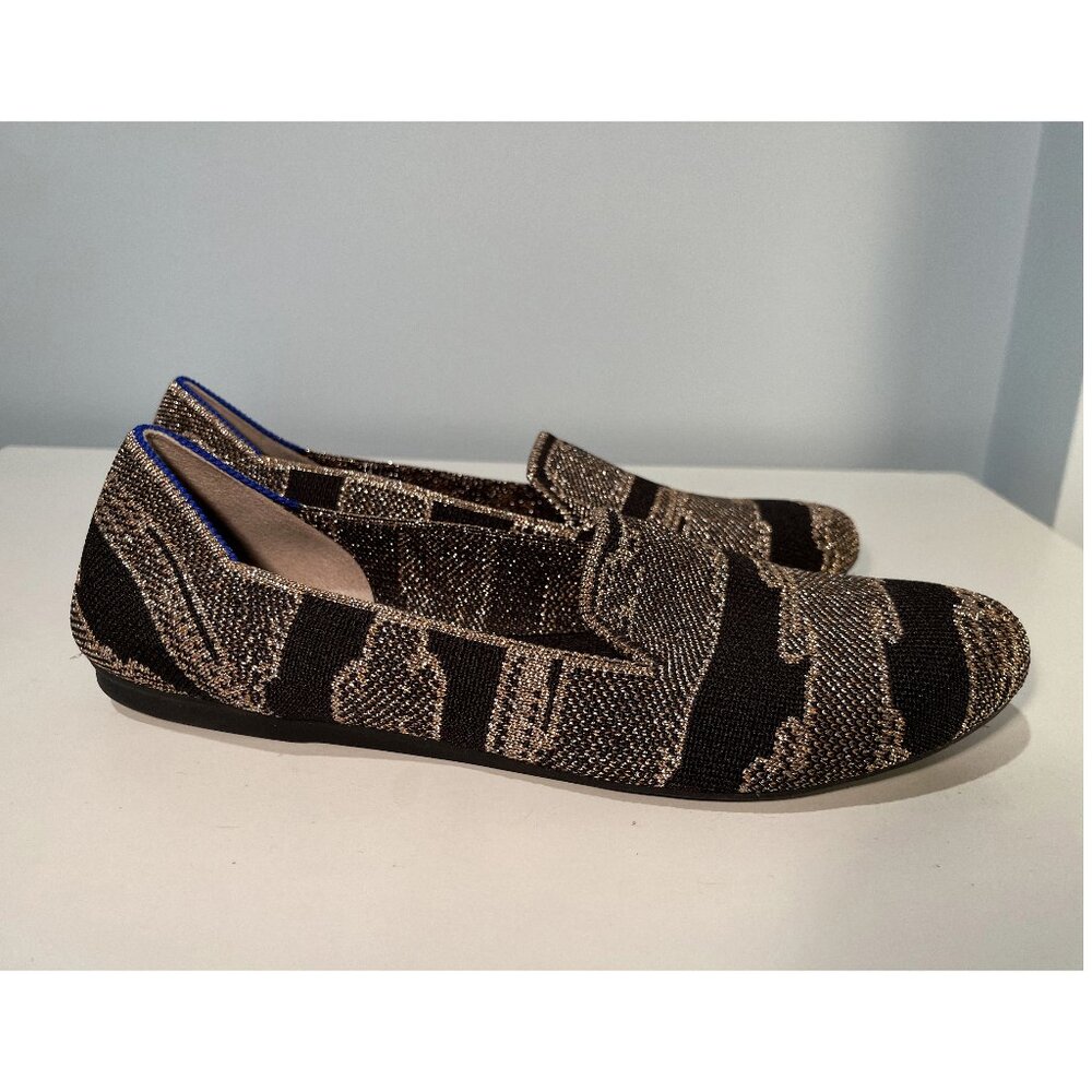 NEW Rothy's The Loafer Women's Golden Shimmer Slip on Flat Shoes - size 7.5